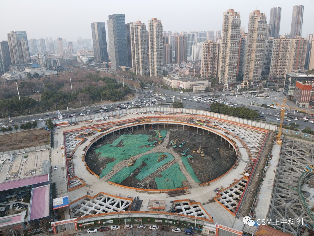 2023完美开端！上海金泰SMC工法钻机助力武汉广电全媒体中心项目